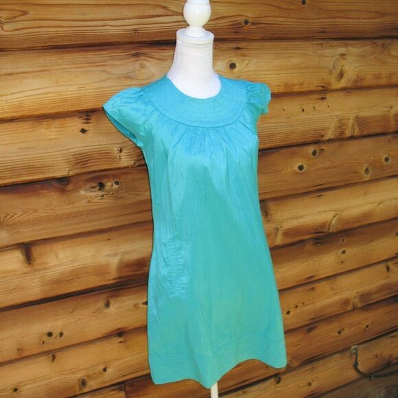 Calypso St. Barth Womens Blue Green Silk Mini Dress - Picture 3 of 7